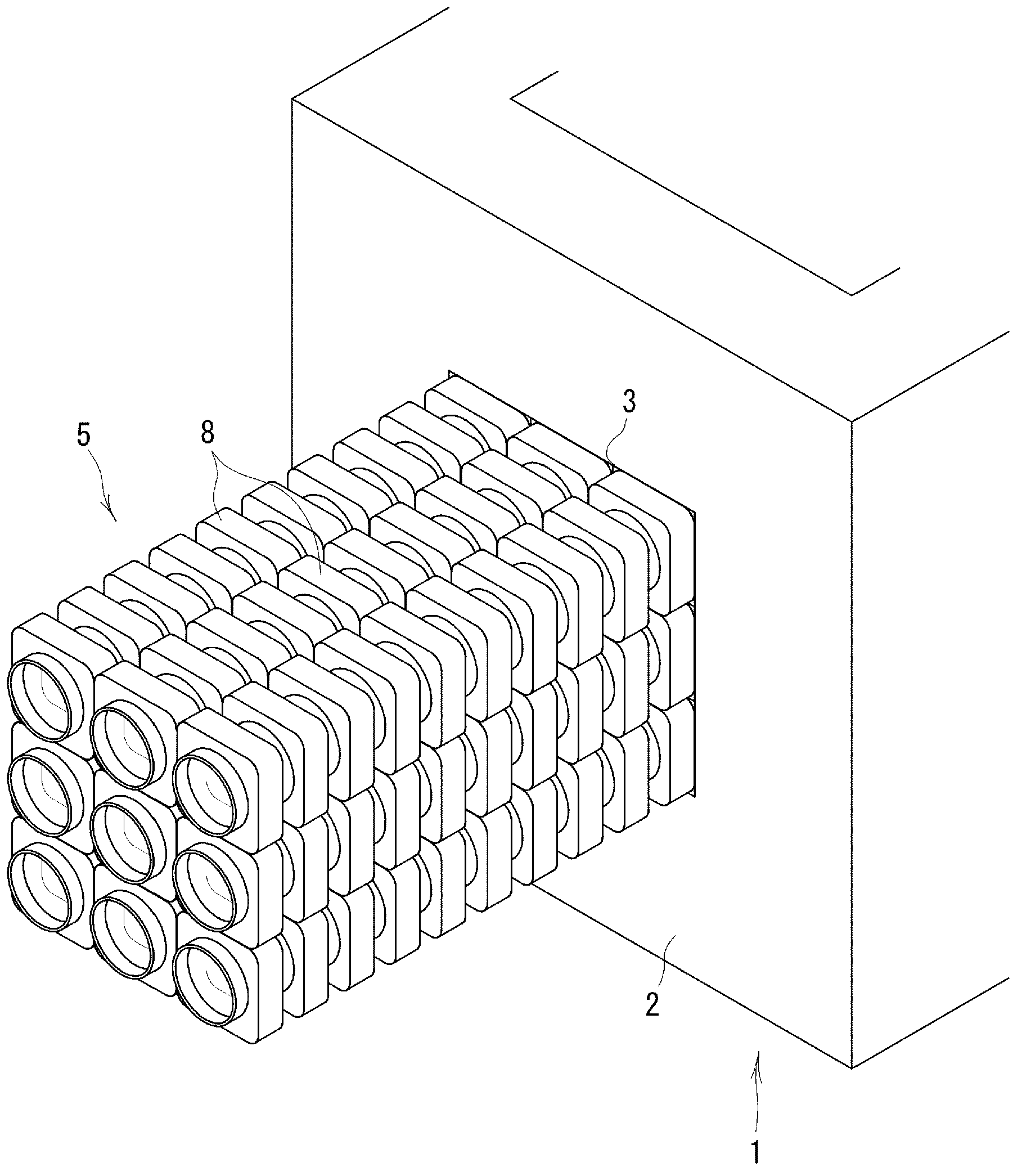 Block body for connecting cable protection pipe, and connecting structure of cable protection pipe