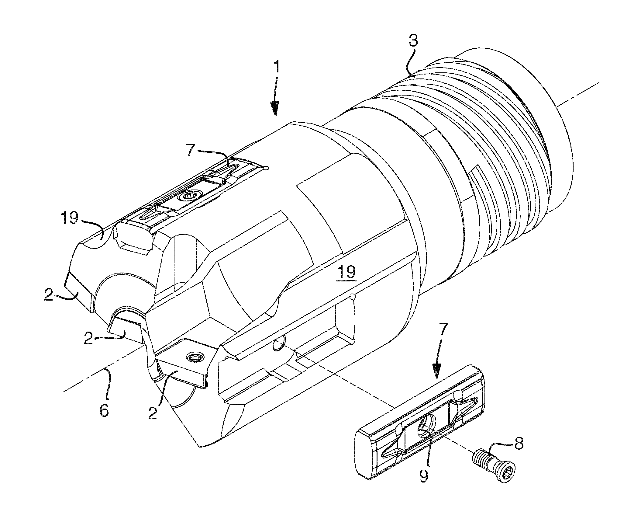 Guide pad and cutter head for a cutting tool