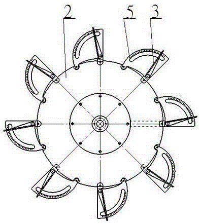 An aerator impeller with adjustable blades