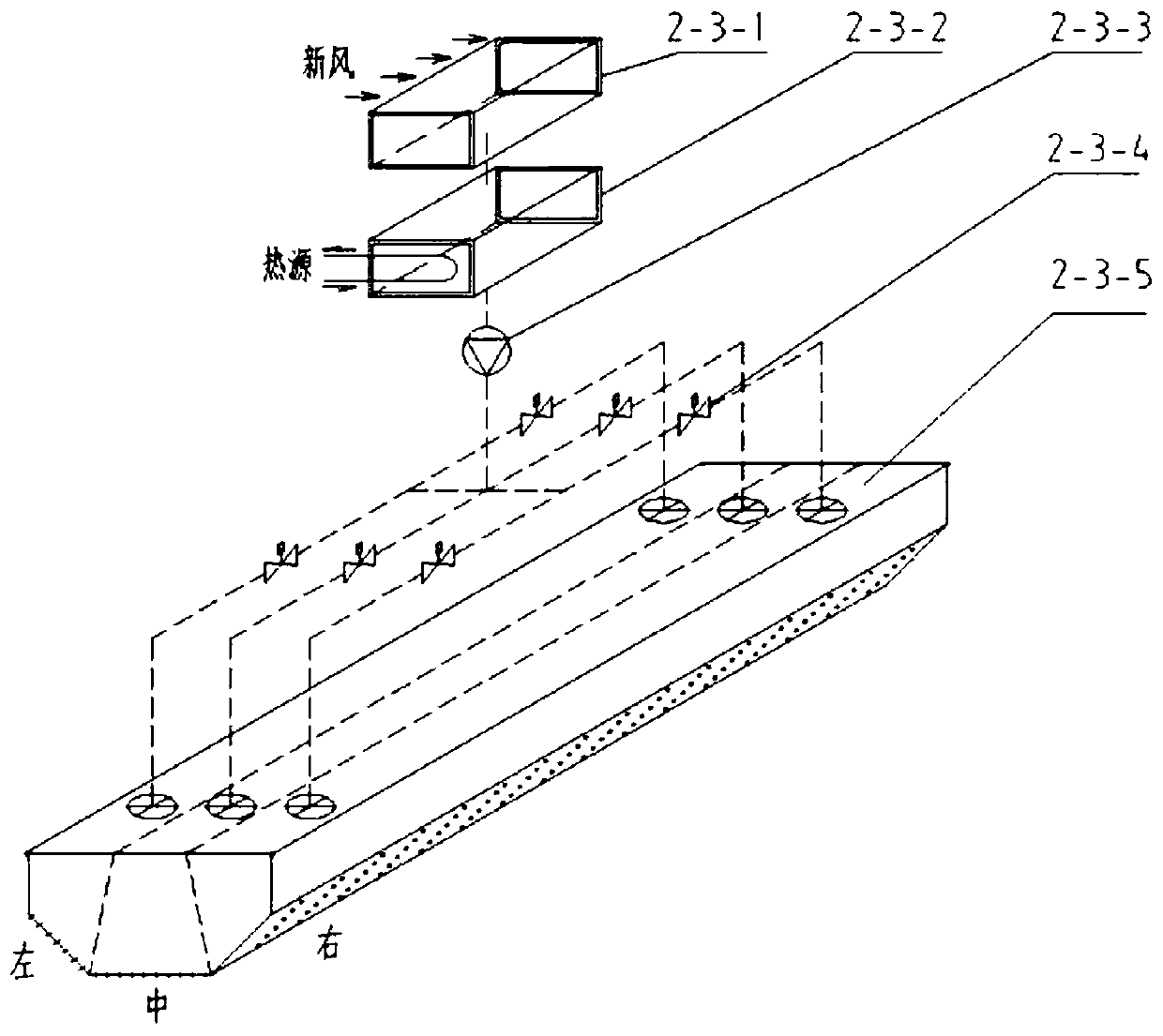 A vertical gluing machine