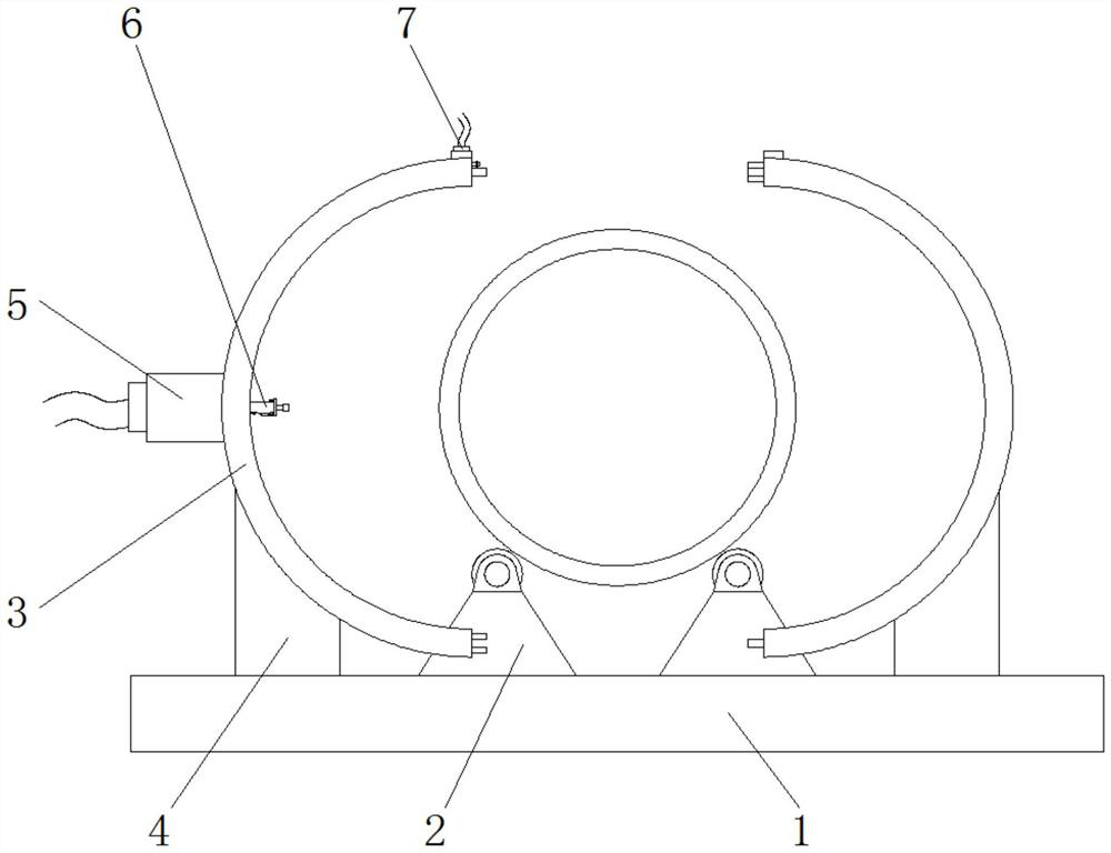 Wind power generation tower barrel welding device