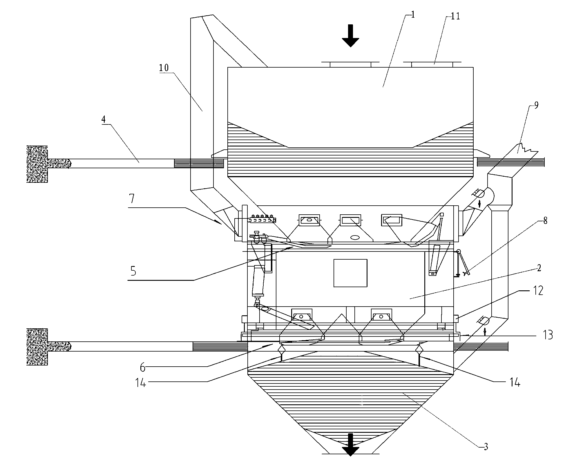 Fast loading device for program control measuring