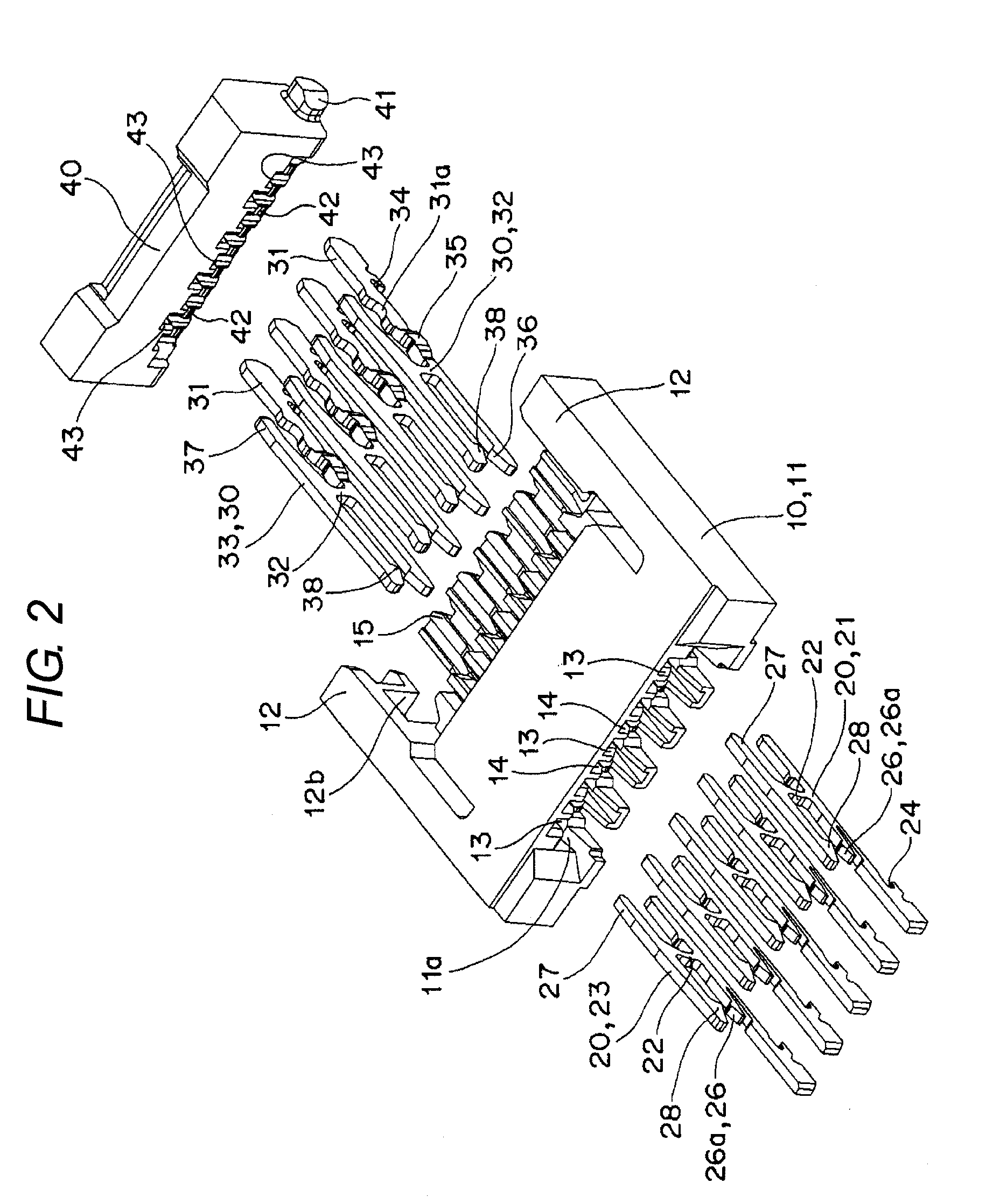 Connector connection terminal and connector using the same