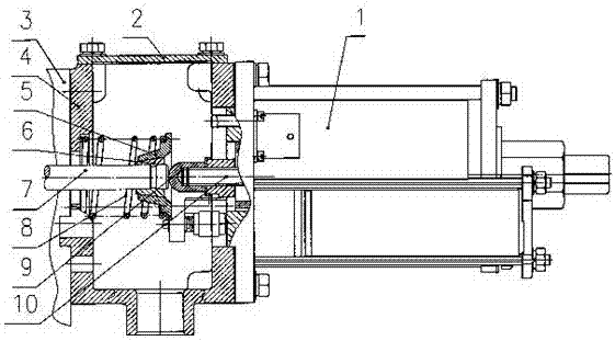 Structural device for connecting diesel engine operation system with oil pump