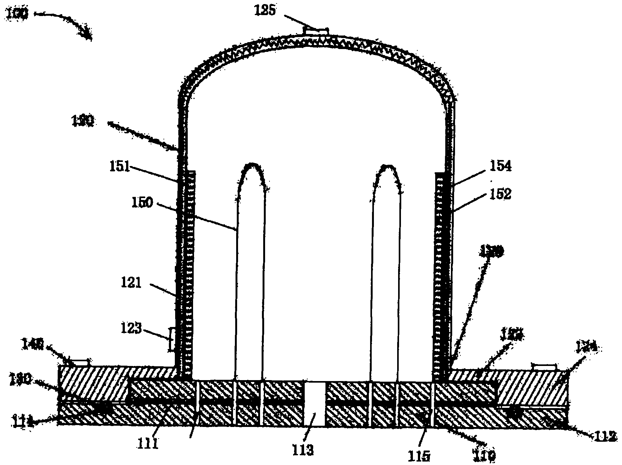 Polysilicon reduction furnace