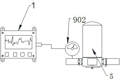 Real-time monitoring and maintaining system for oil filter of large hydraulic excavator