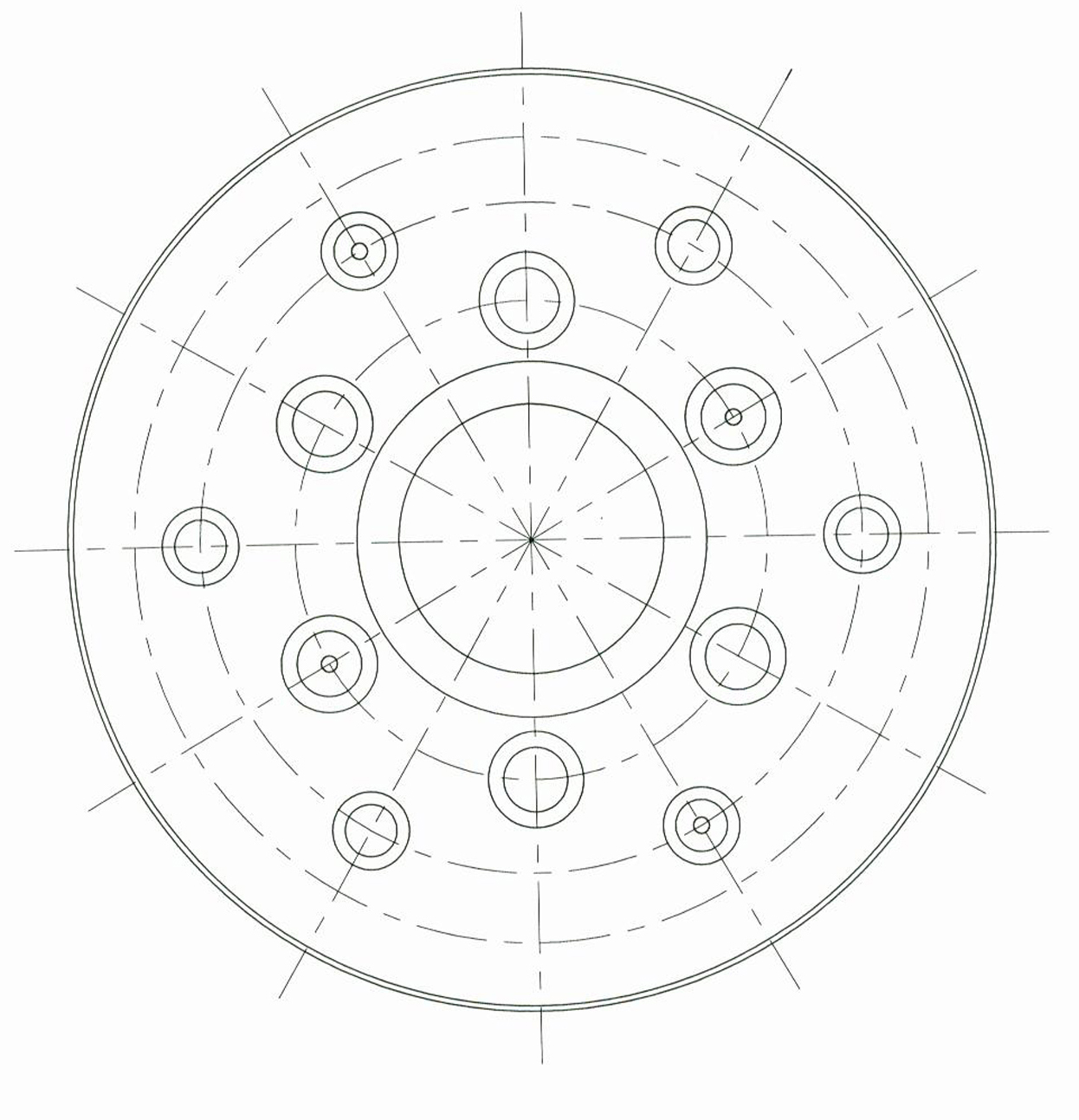 Radial flow adsorber