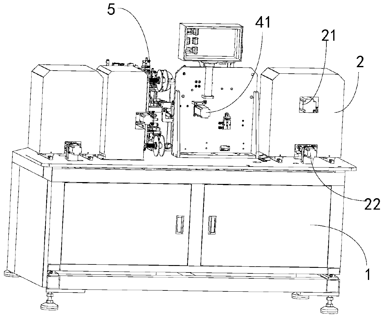 Adhesive mounting mechanism, full-automatic pole piece manufacturing machine and battery core winding equipment