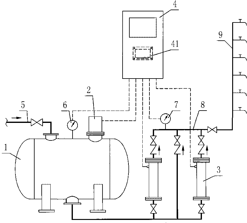 Mute type no-negative-pressure water supplying device