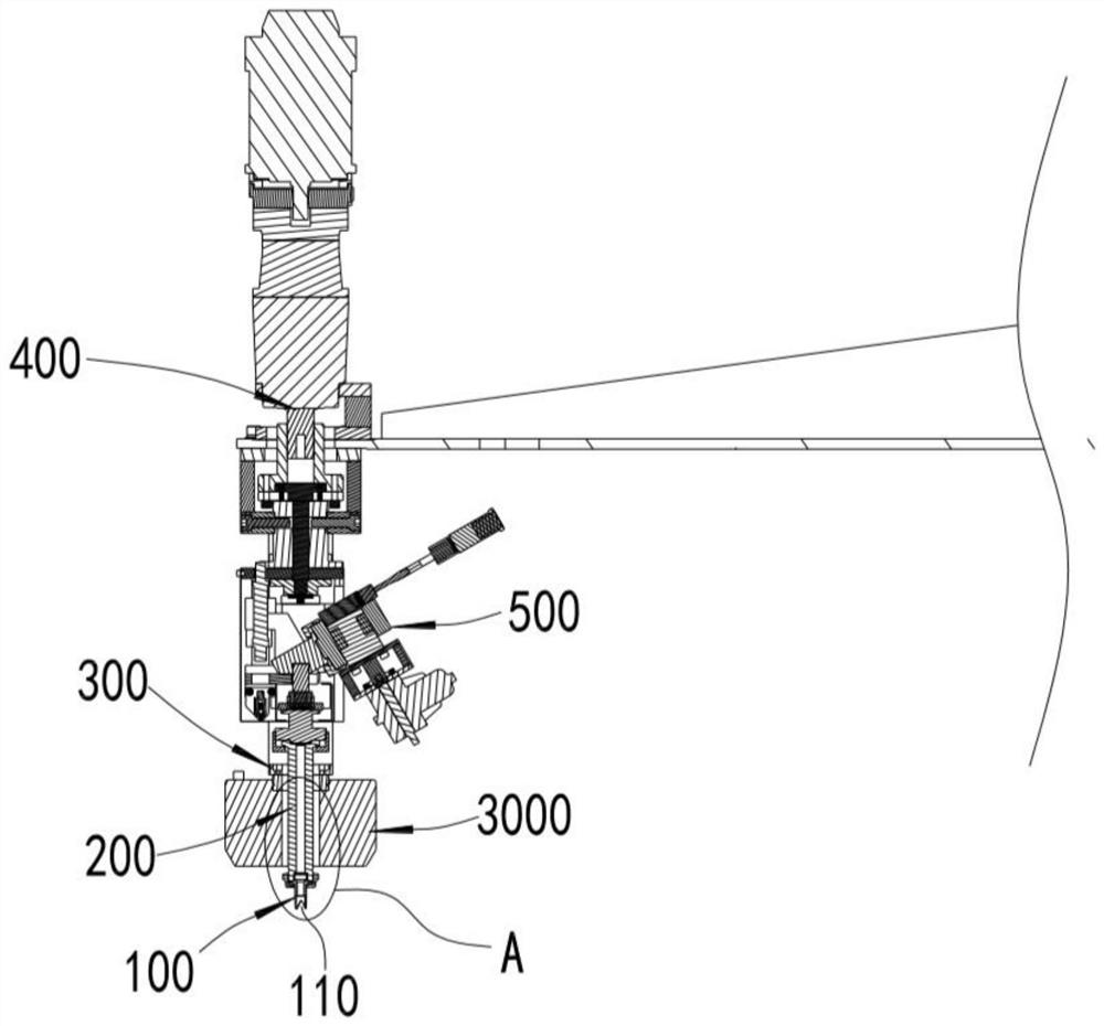 Glue outlet rotatable type gluing device, gluing system and gluing method of glue outlet rotatable type gluing device