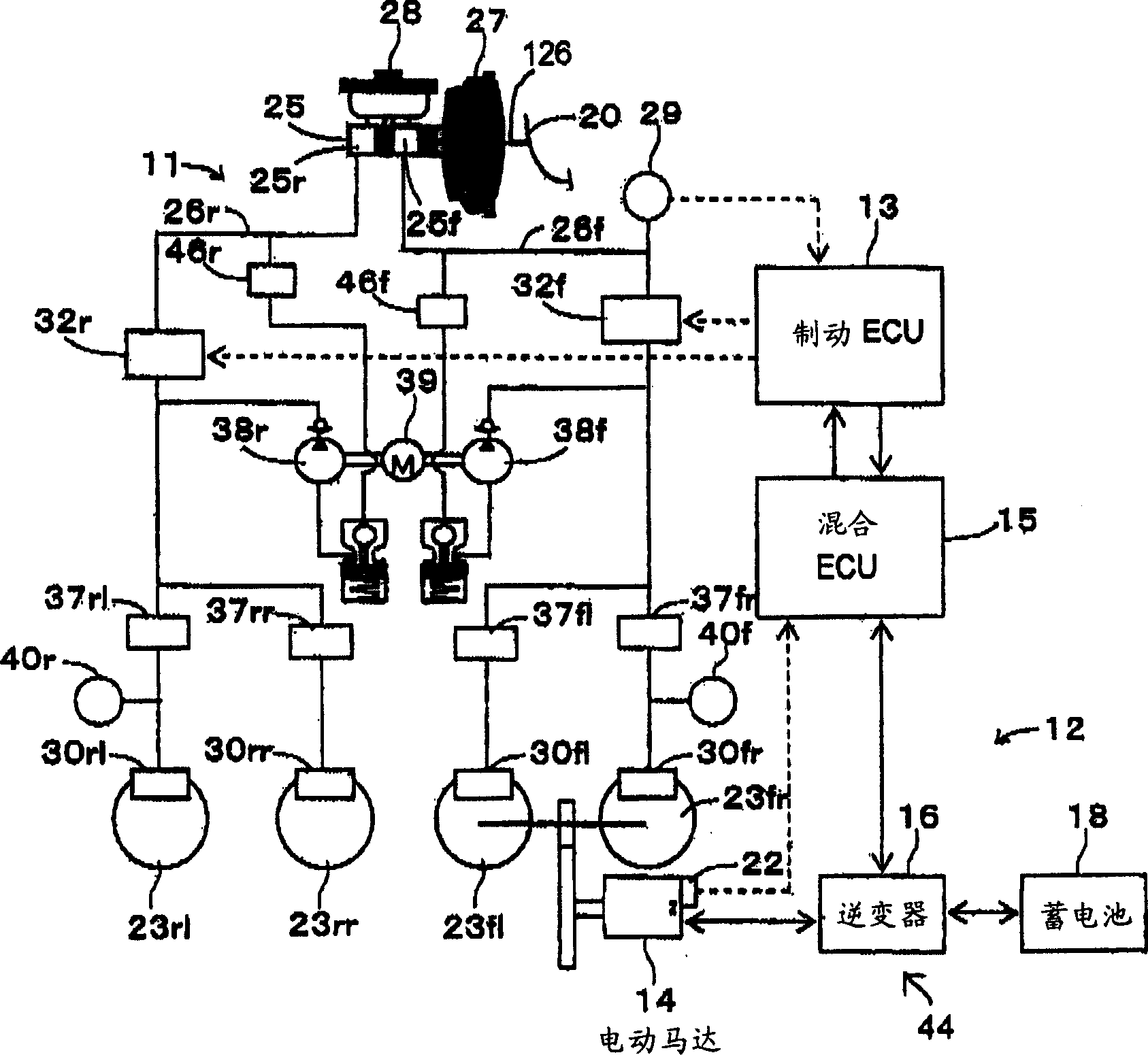 Vehicle brake device