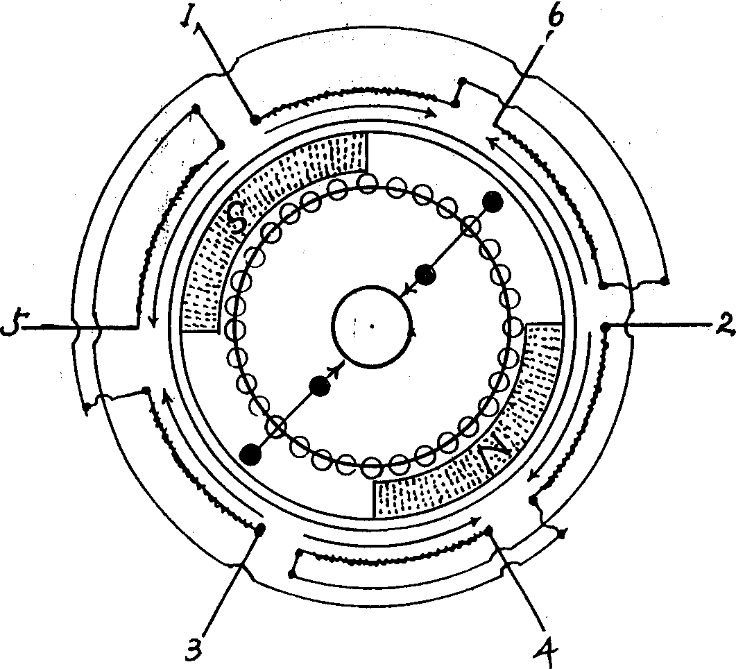 Variable-frequency speed-regualting triphase permanent-magnet synchronous motor