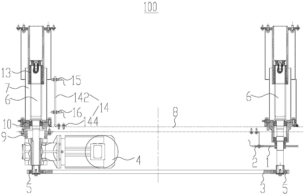 Automatic lifting mechanism and filling machine