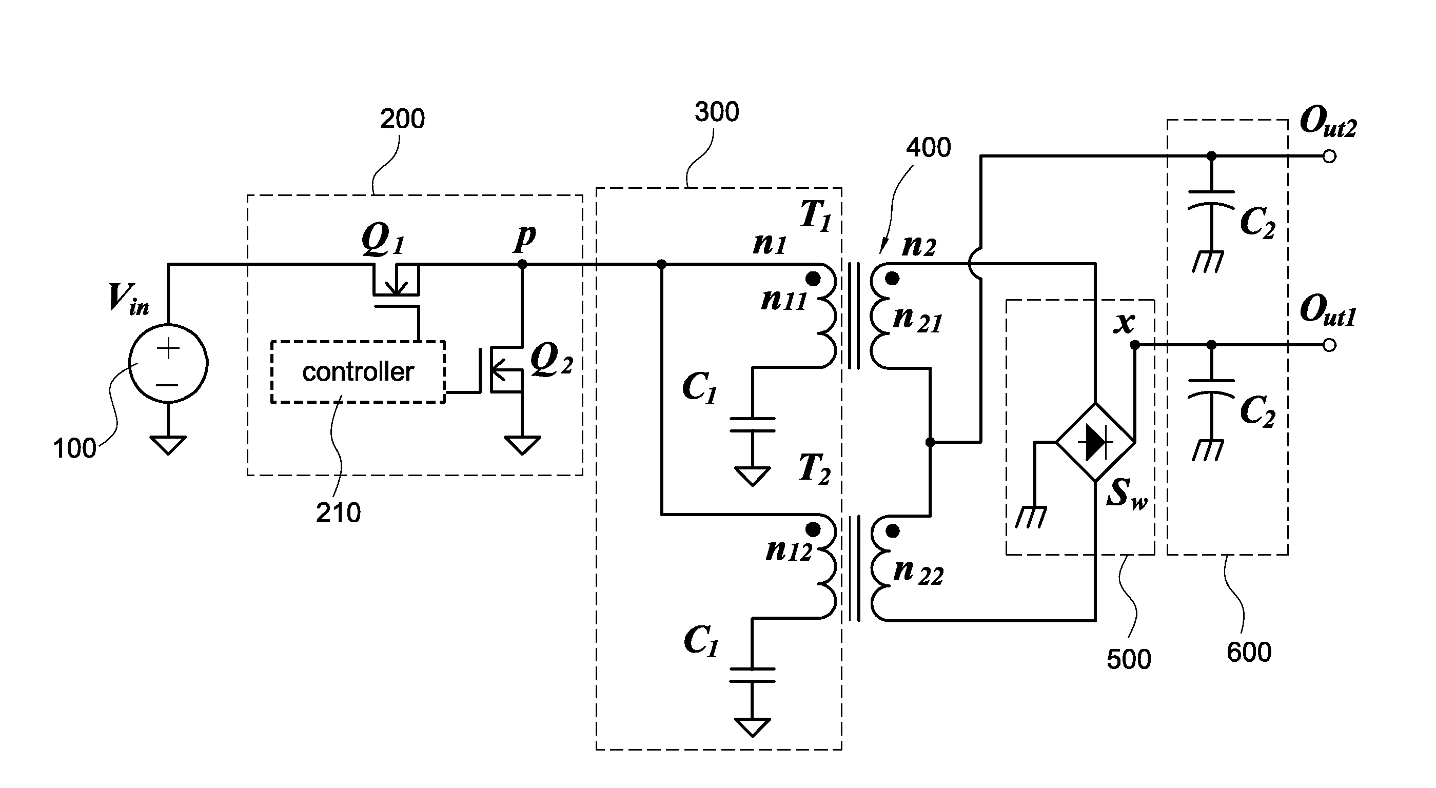 Current-sharing power supply apparatus