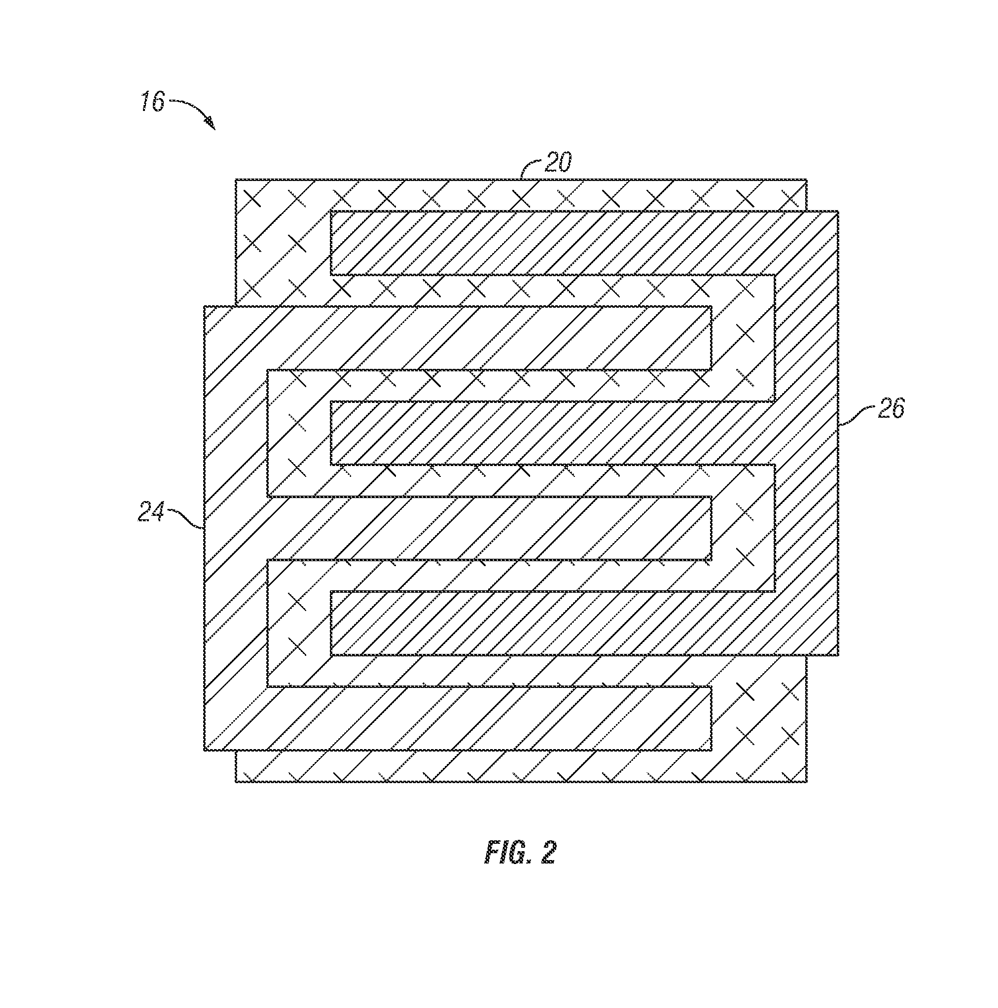 Very low inductance flexible electrical connector insert