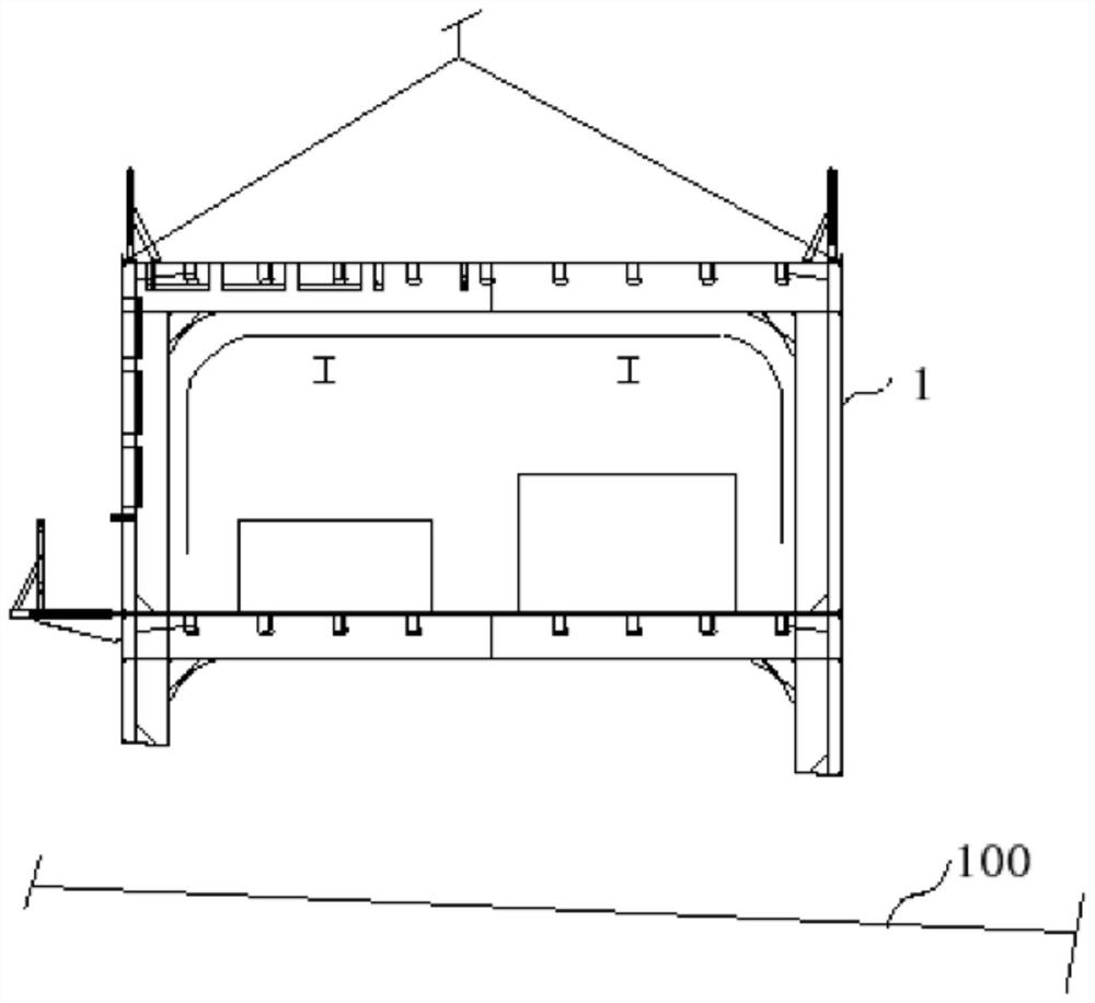 Arrangement method for FGSSROOM unit of dual-fuel ship