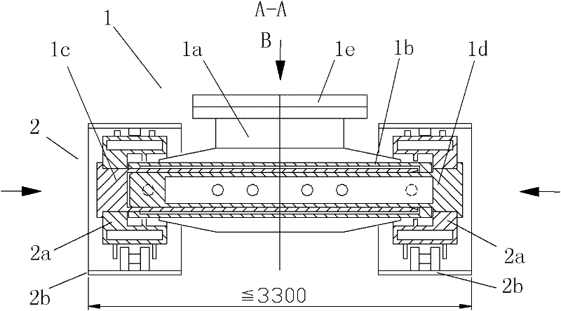 Crawler-type pile frame and method for mounting same