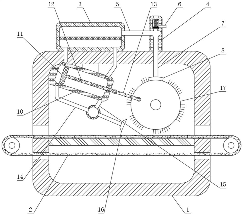 Efficient circuit board dust removal device for mobile communication