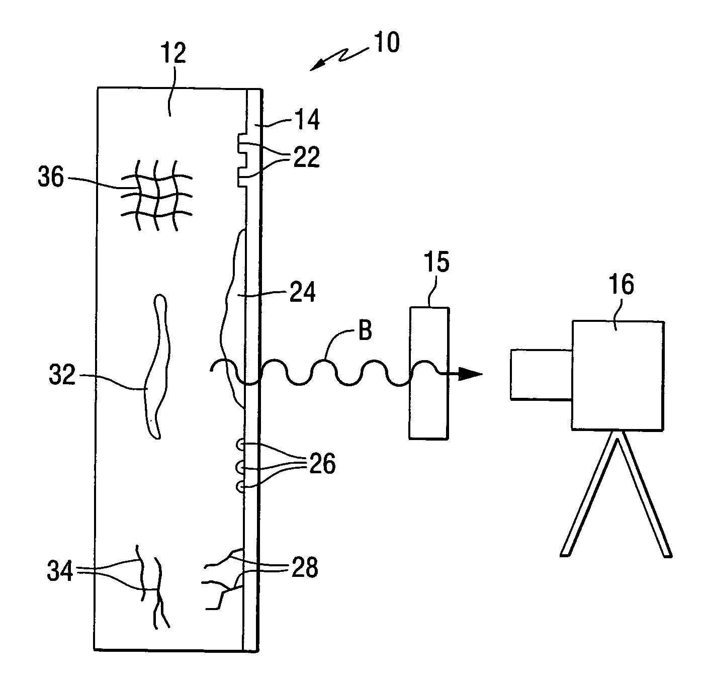 Spectral filter system for infrared imaging of substrates through coatings