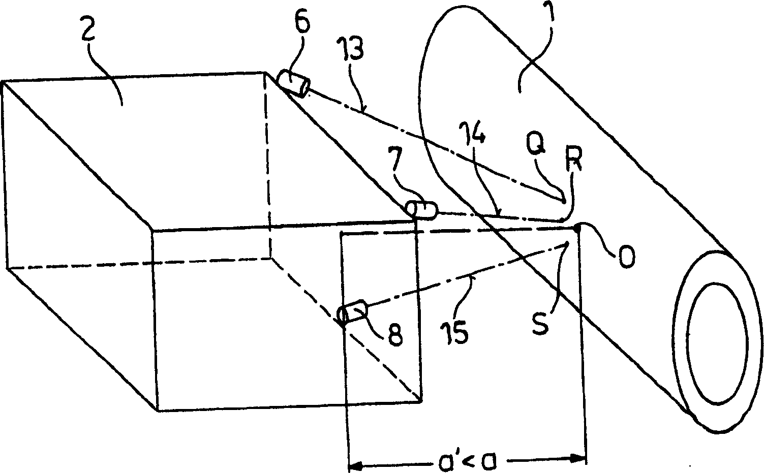 Device for measuring pipe wall thickness in pipe press