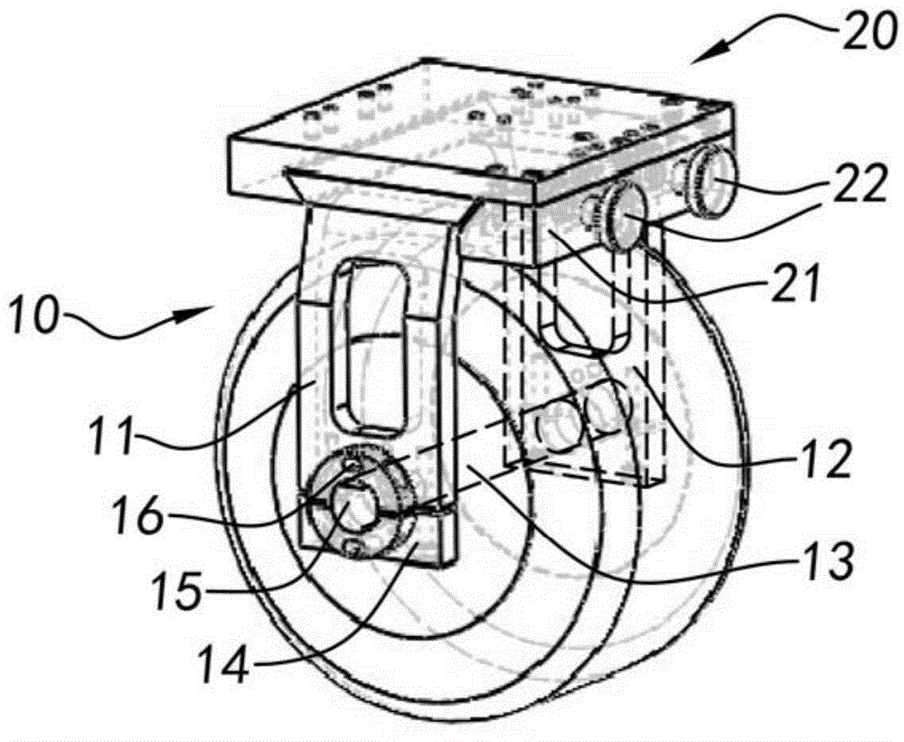 Servo centering device of rail flaw detection robot