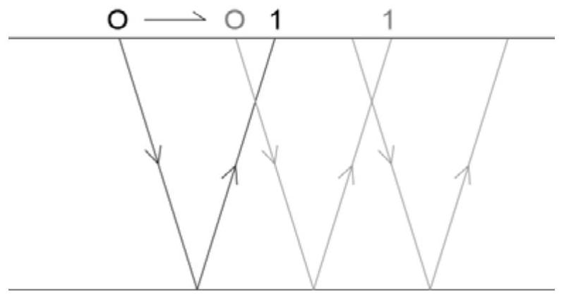 Full-arrangement seismic image observation system for positioning large drainage pipe culvert