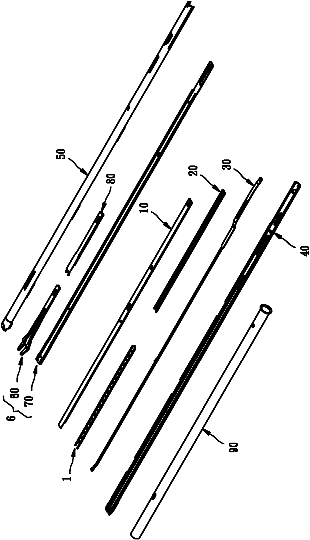 Clip nail pusher structure for clip applier