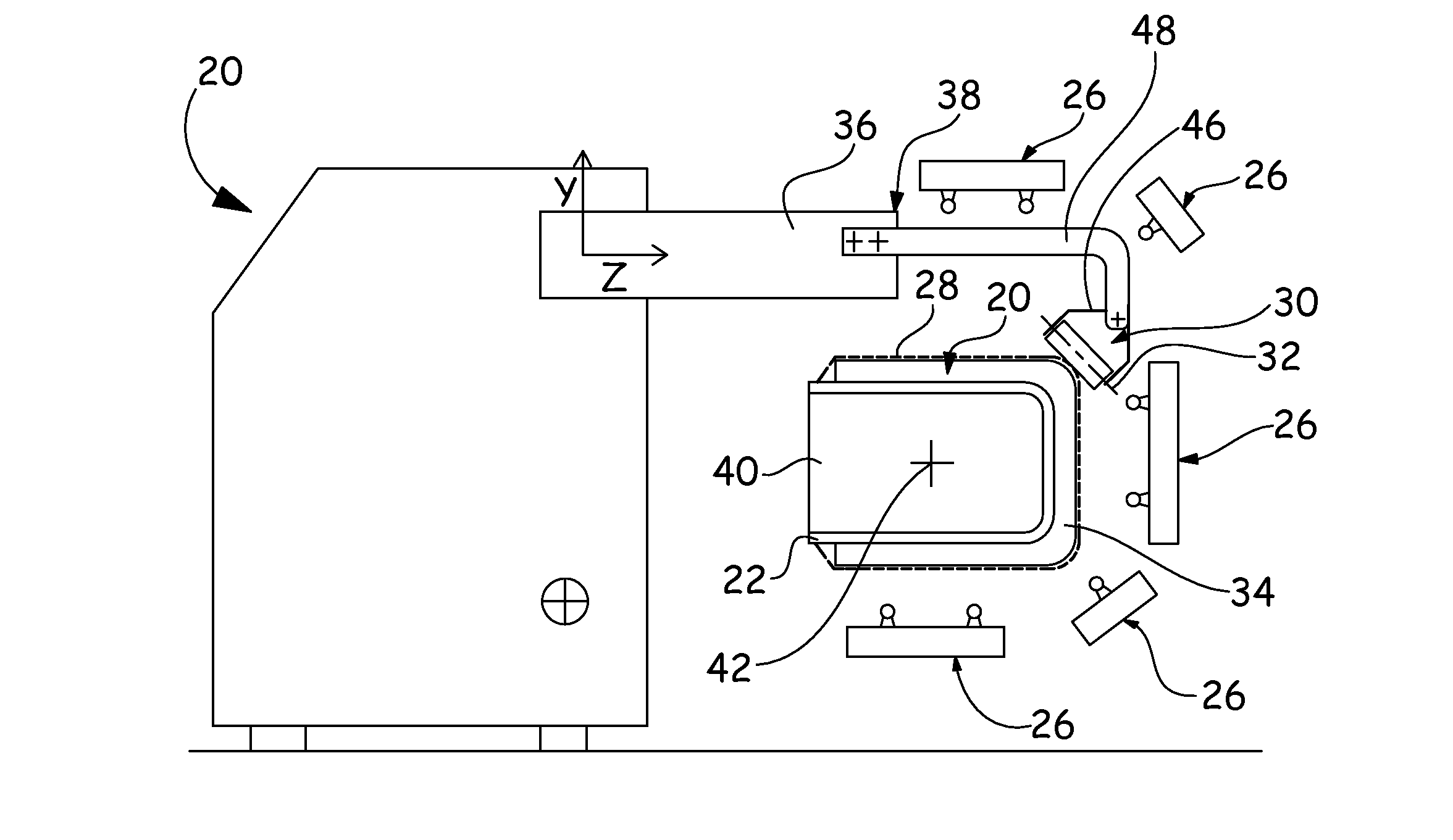 Process for manufacturing a part made of composite material that comprises at least one radius of curvature