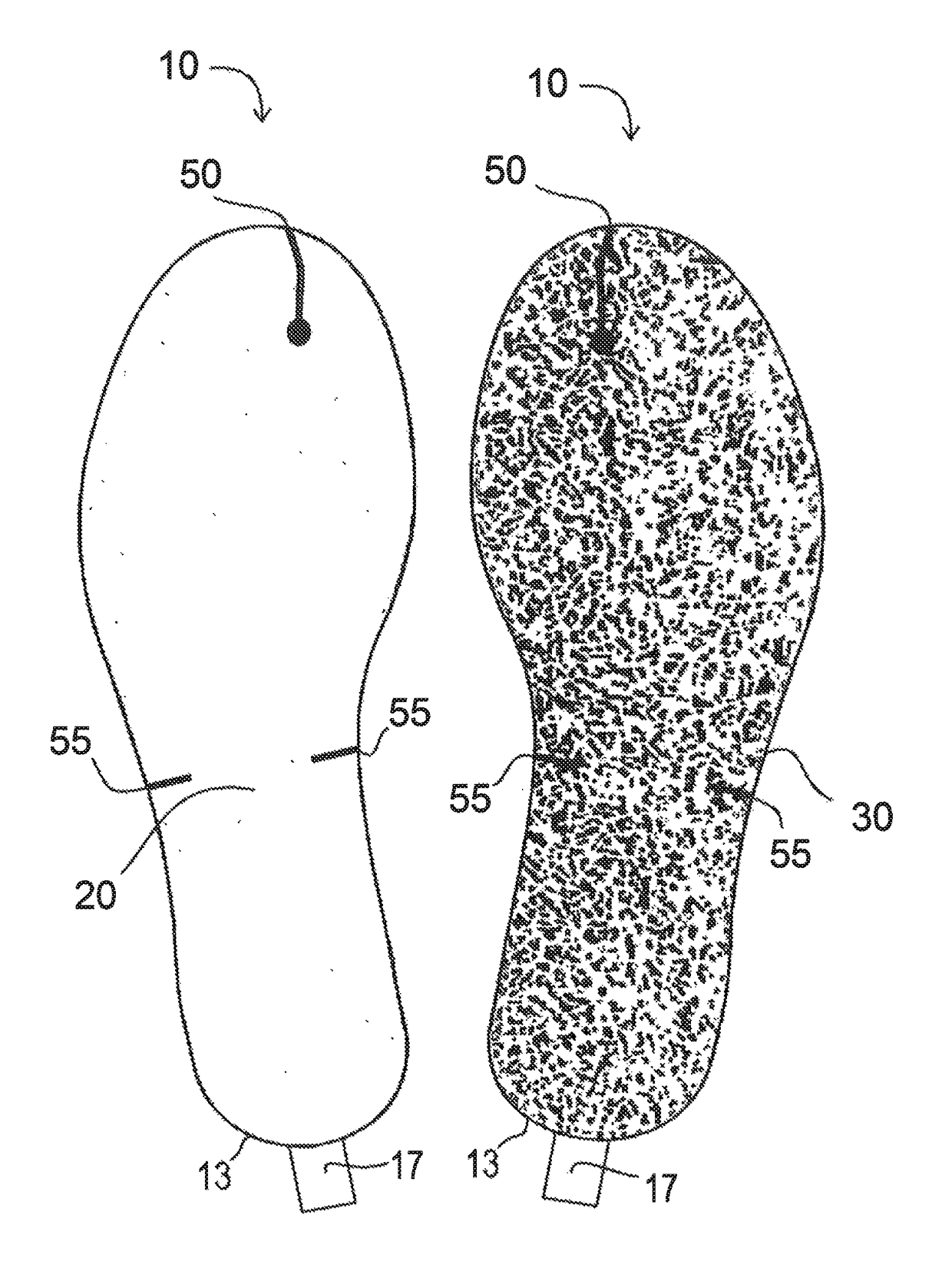 Disposable insert for footwear