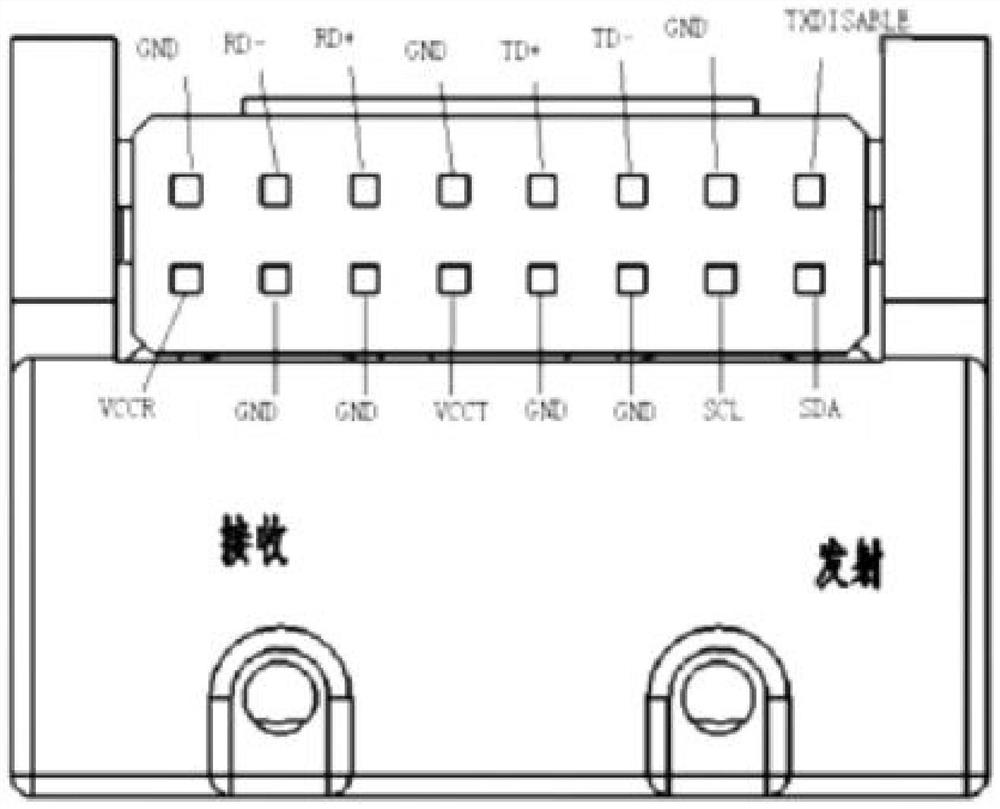 Miniaturized high-speed optical module with vertical fiber output