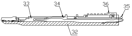 Knitting mechanism for flat knitting machine and method