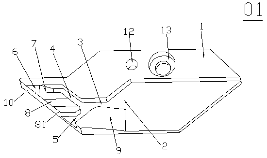 Knitting mechanism for flat knitting machine and method