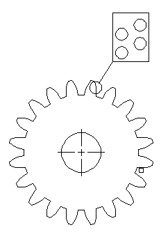 Dung beetle surface structure bionic gear