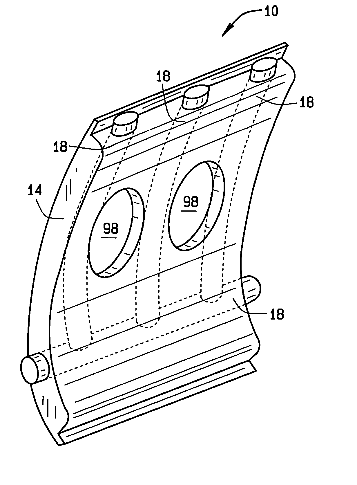 Sidewall panel integrated with insulation and air ducts