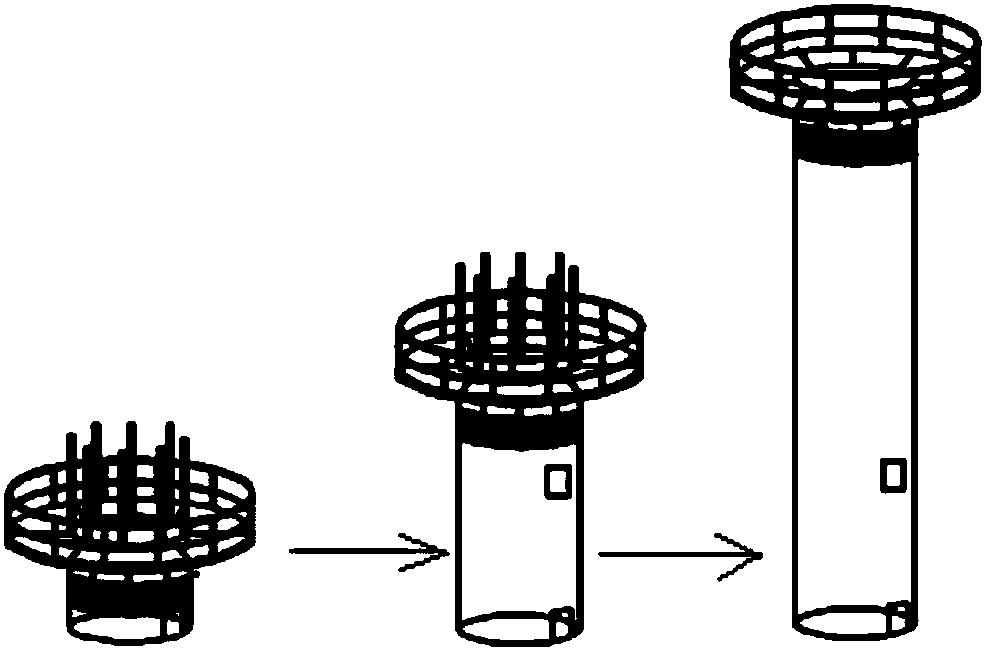 Slip form integrated lifting type concrete curing device and method