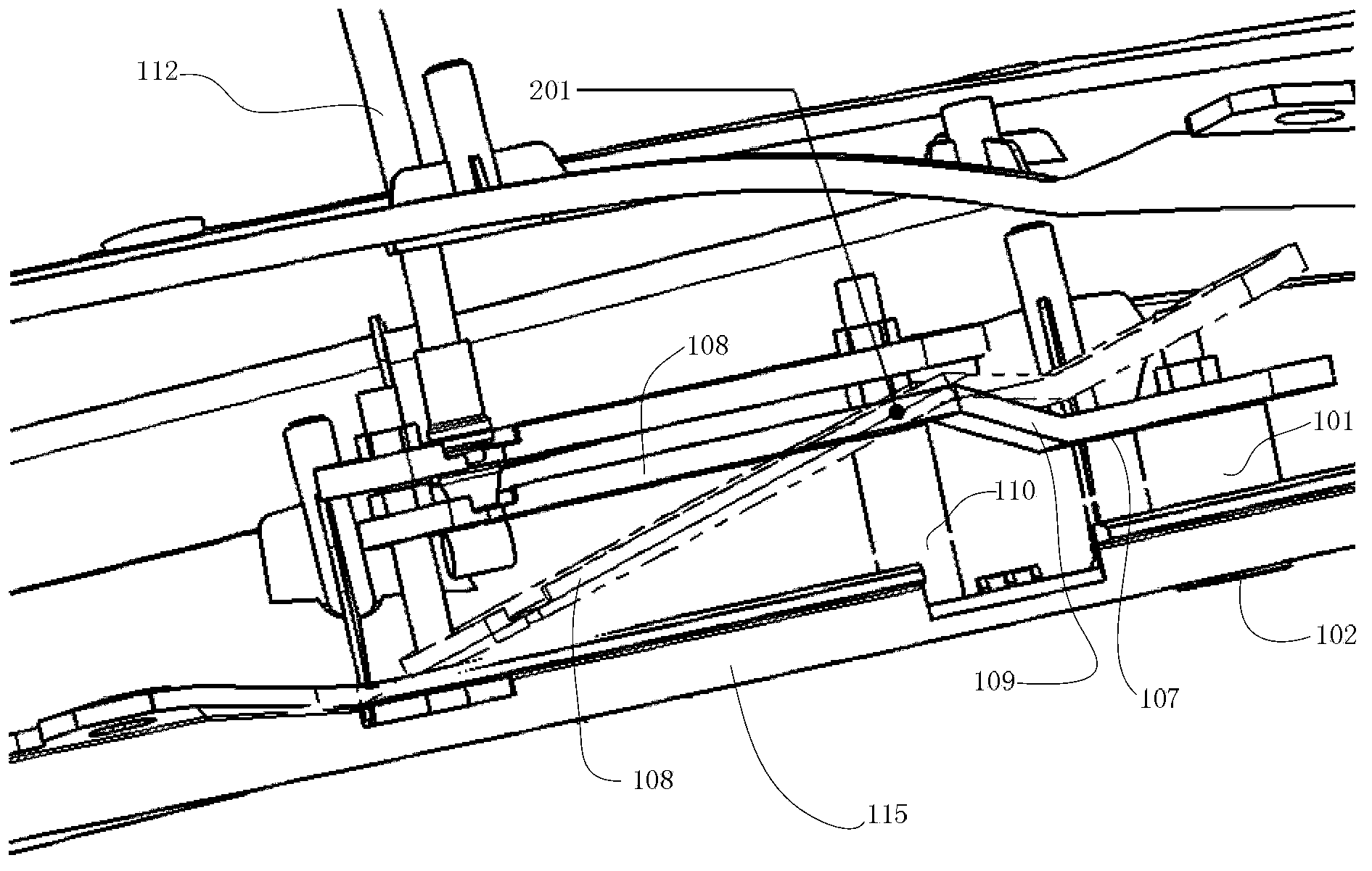 Opening device of vehicle door