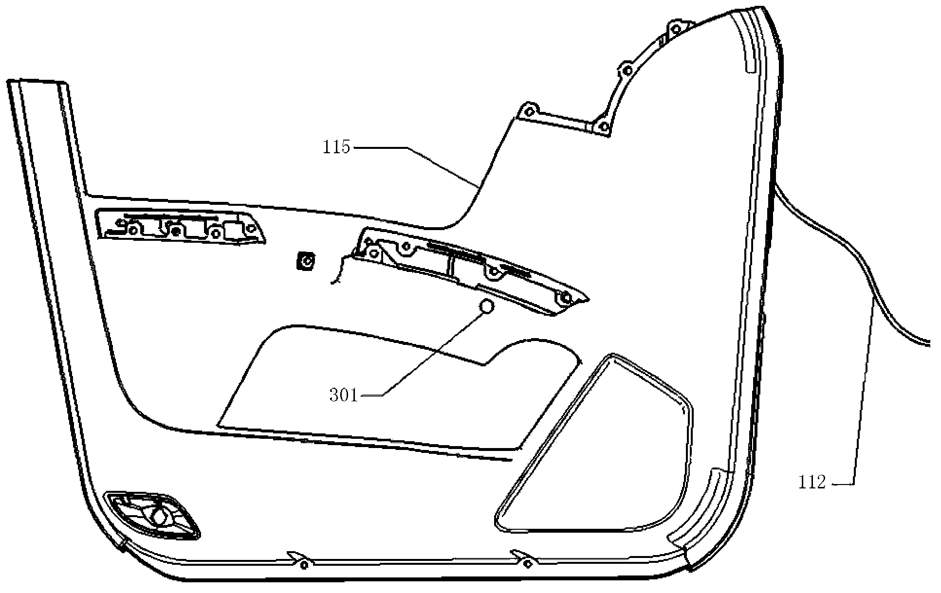 Opening device of vehicle door