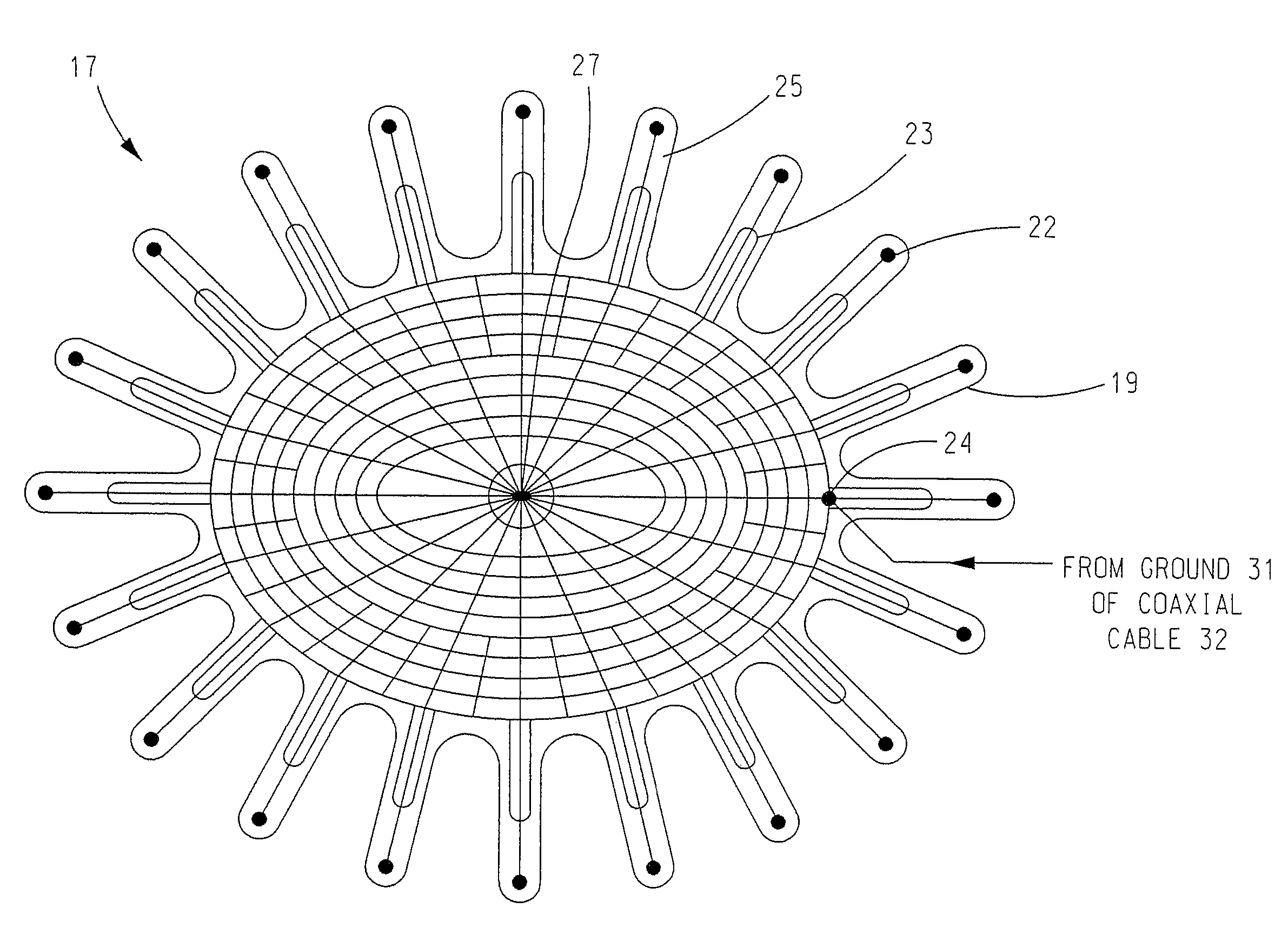 Shielded diathermy applicator with automatic tuning and low incidental radiation