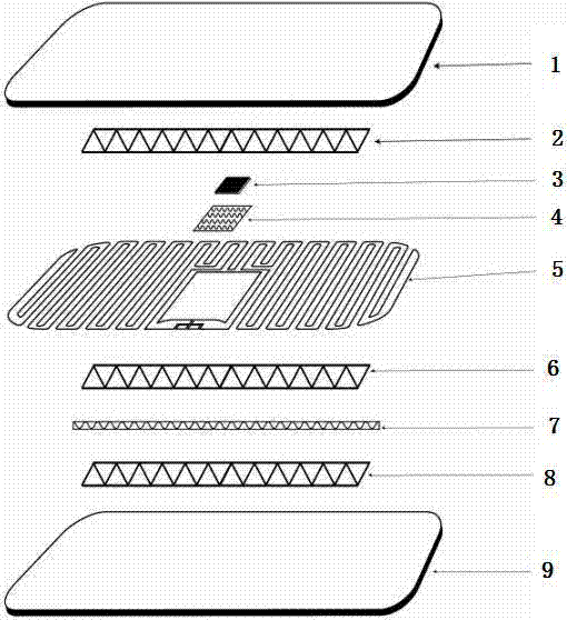 Fragile RFID smart label and processing method thereof