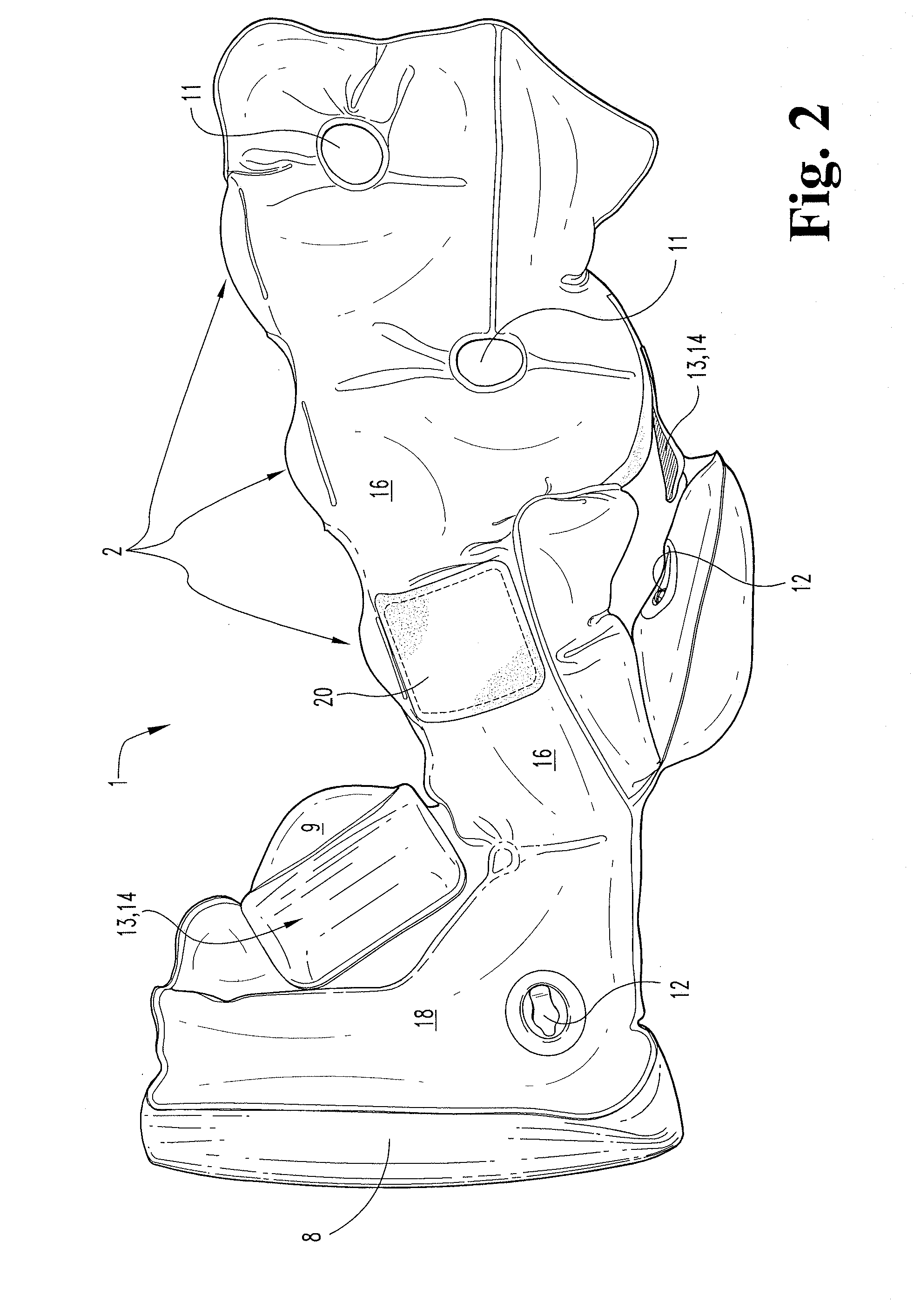 Inflatable foot cushion