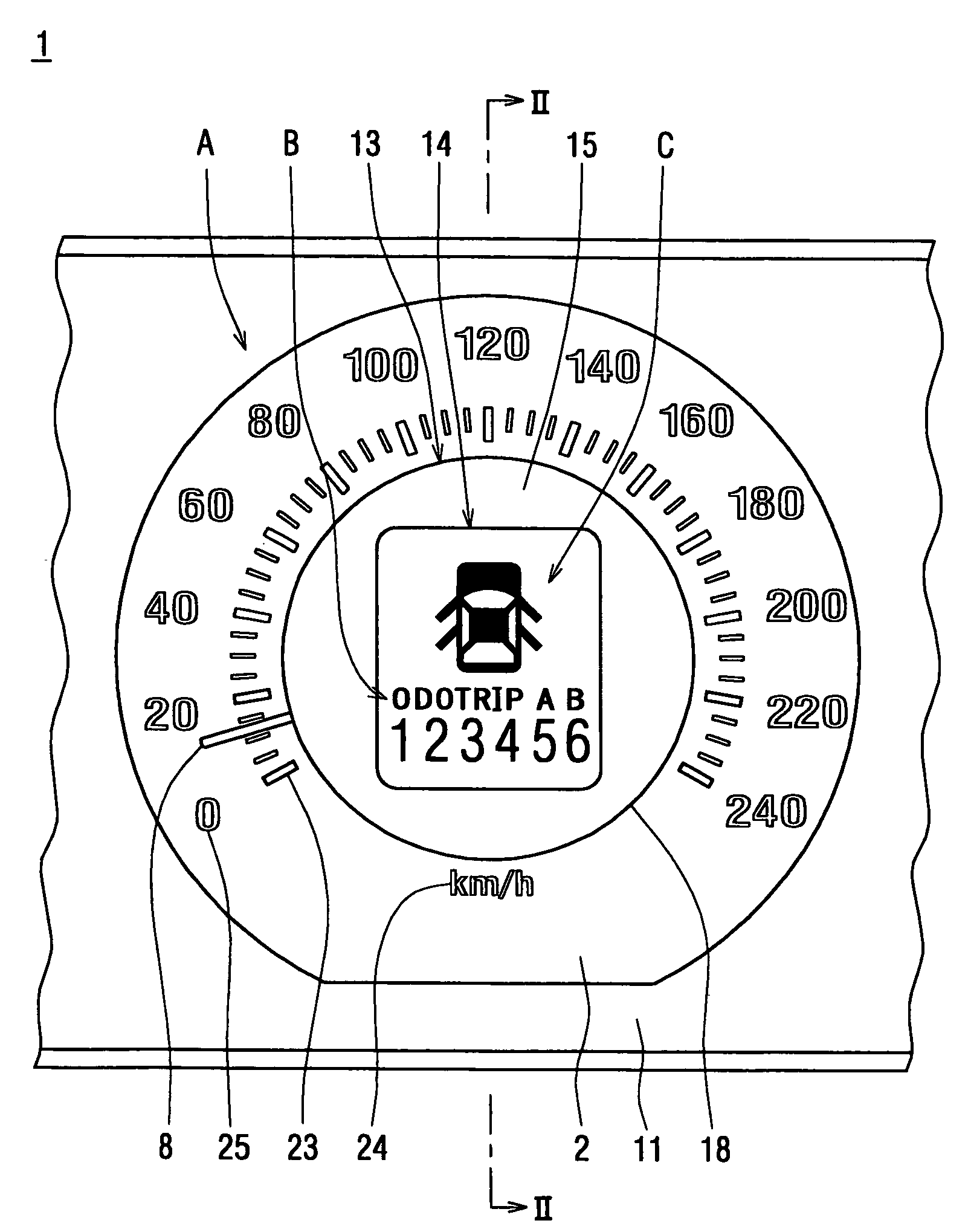 Vehicular display device