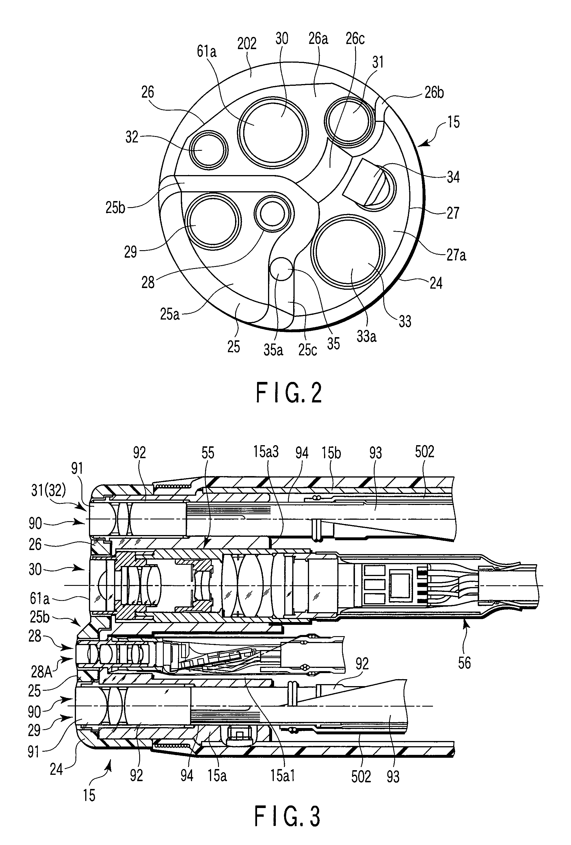 Distal end portion of endoscope