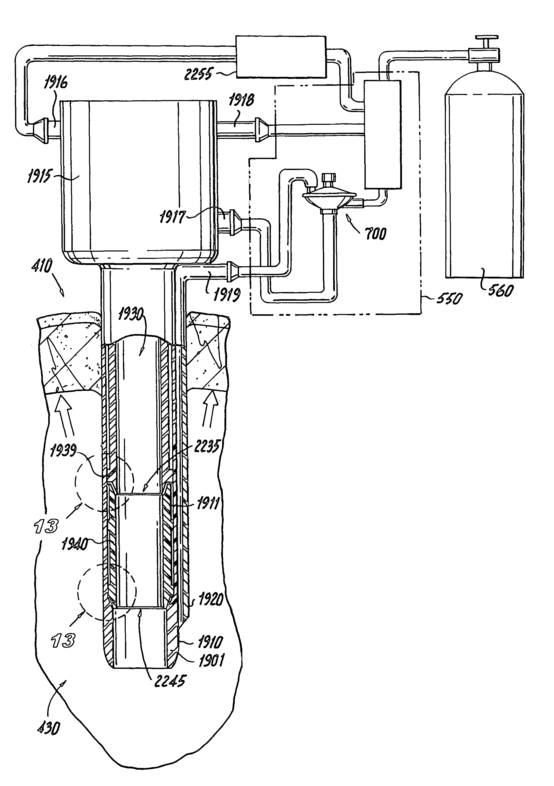 Trocar assembly with pneumatic sealing