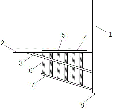 Wastewater evaporation air conditioner bracket