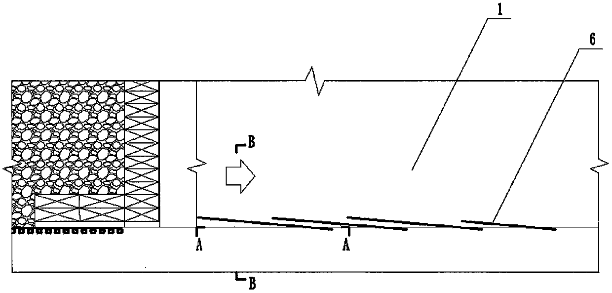 Stoping working face supporting-relief combined gob-side entry retaining roadway and construction method