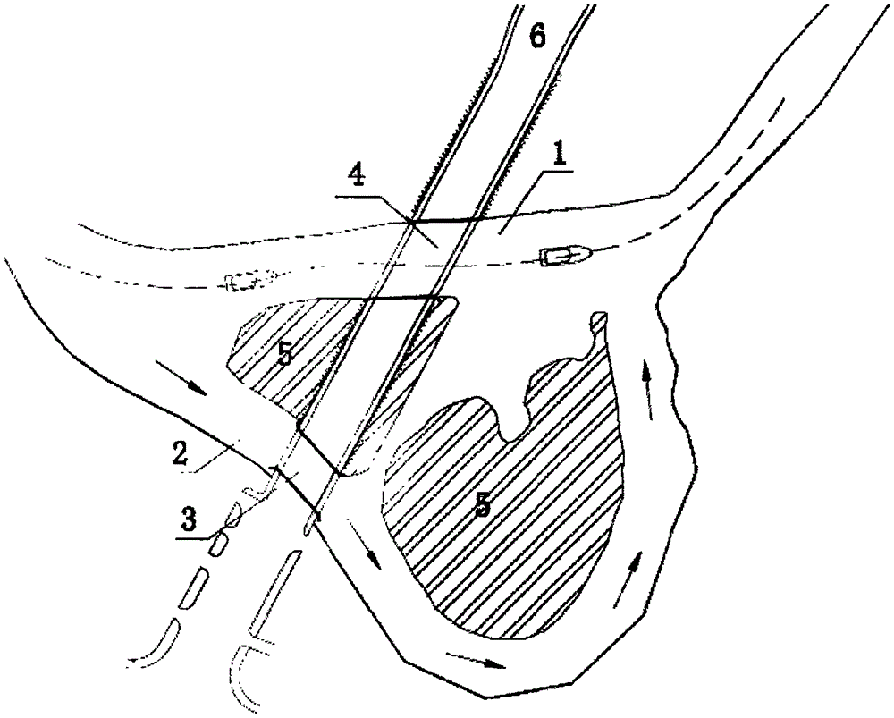 Novel green design method for solving problems of bridge clearance deficiency and oversteepened approach road longitudinal slope