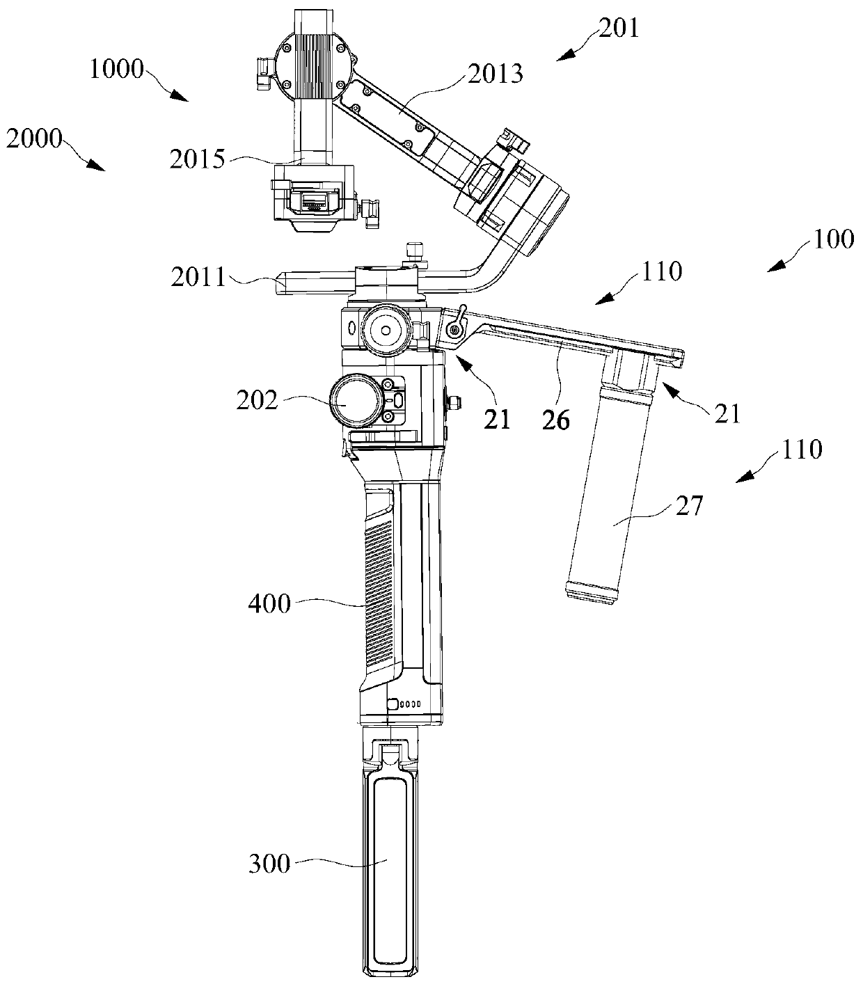 A connecting assembly and a pan/tilt device