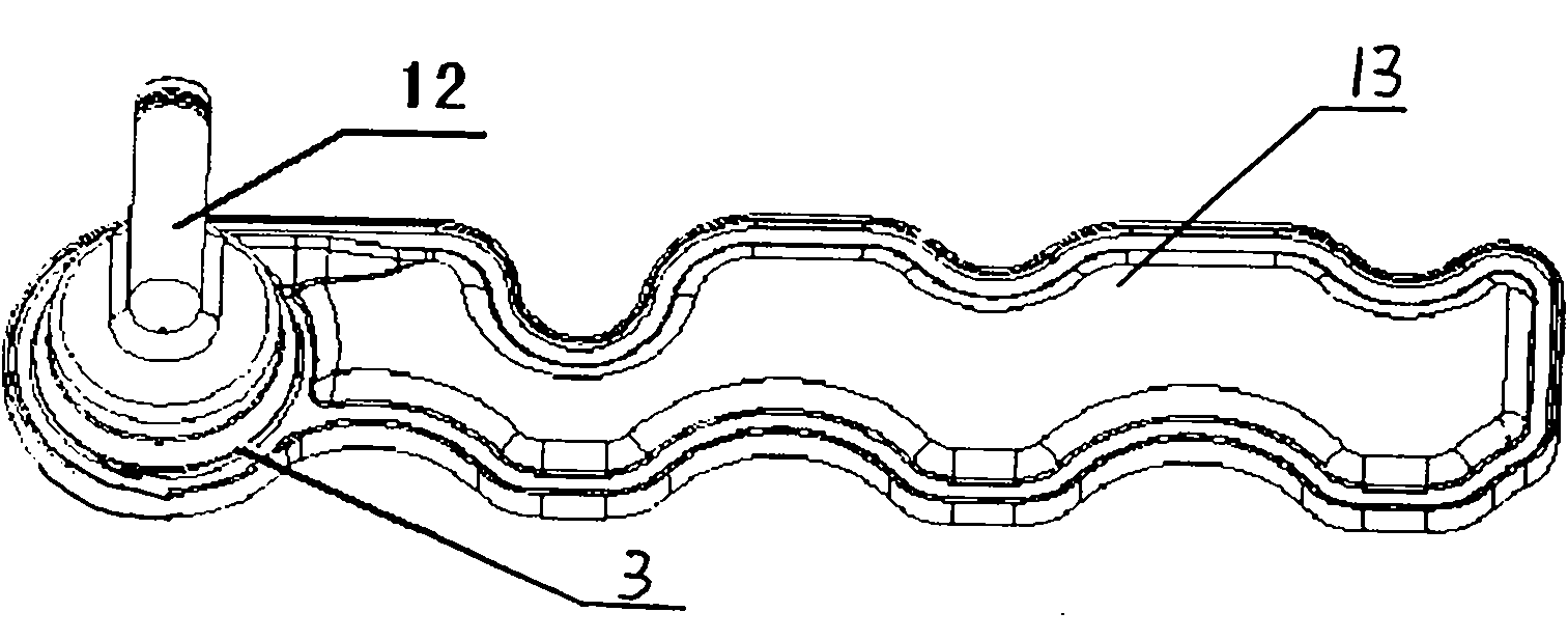 Engine air cylinder cap and crankshaft box ventilation circulation system