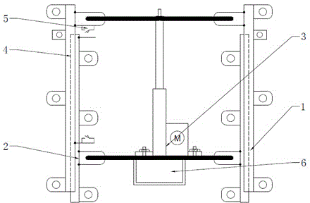 Device capable of controlling washstand to raise and fall