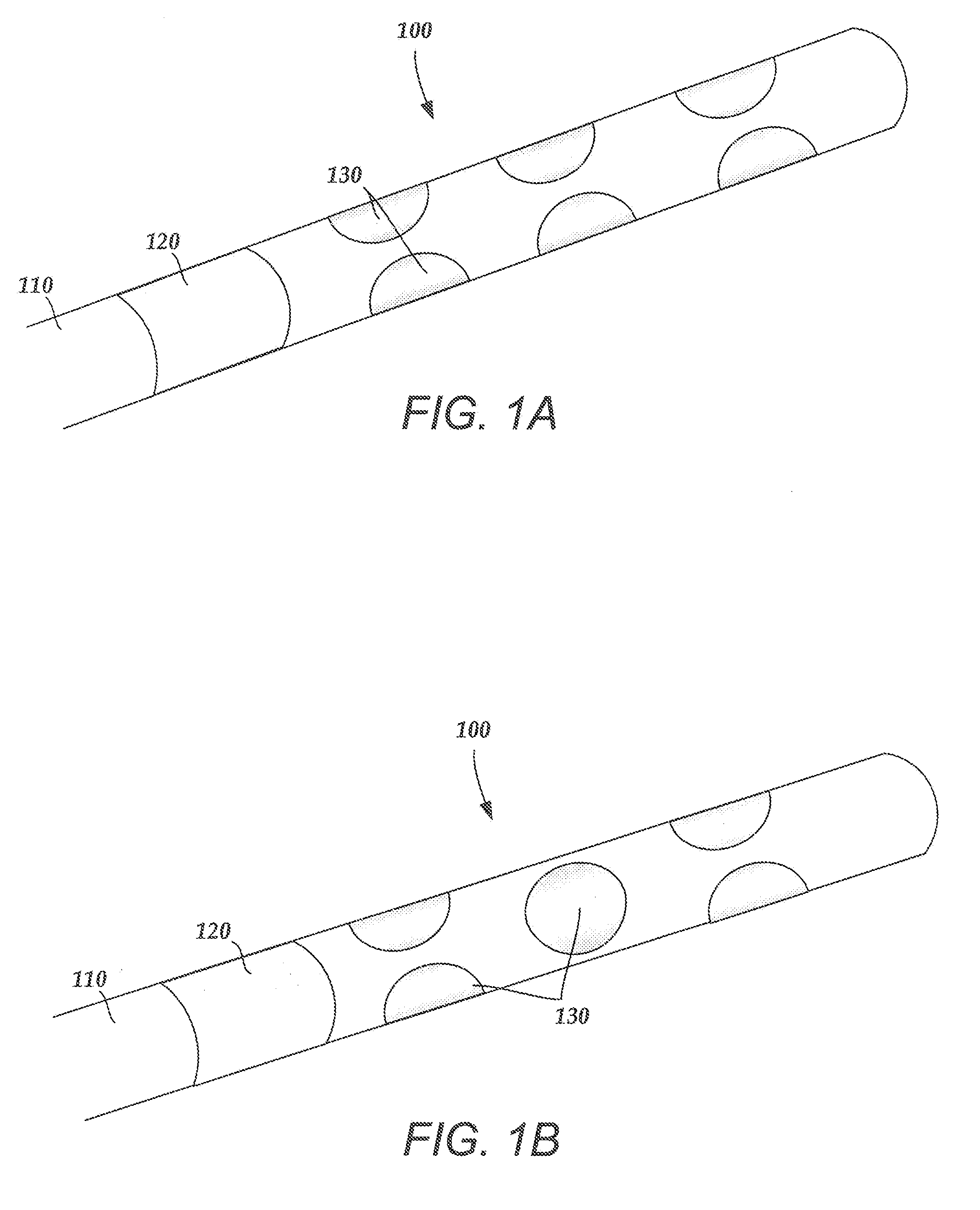 Electrode array with electrodes having cutout portions and methods of making the same